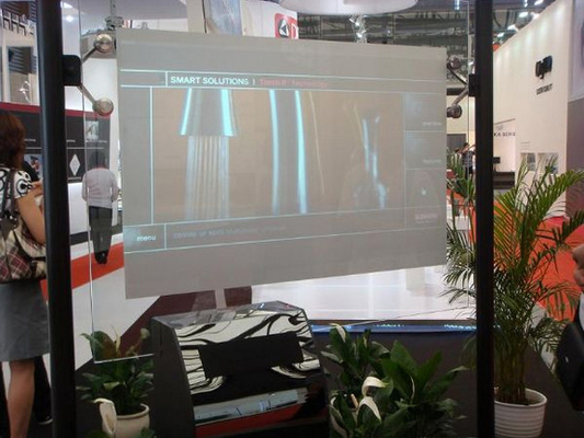 Lcd Dispay Grote Multitouch screenmuur Semi de Doorzichtigheids Grijze Folie van 80 Duim Nano Huisdier