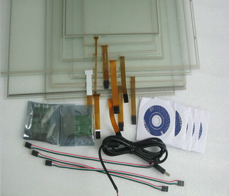 Custom 19" 20" 22" 4 Wire Resistive Touch Screen Panel For Light Industrial