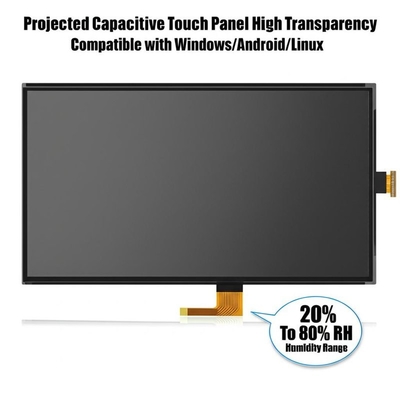 Geprojecteerd capacitieve aanraakpaneel Hoge transparantie Compatibel met Windows/Android/Linux 20% tot 80% luchtvochtigheidsbereik