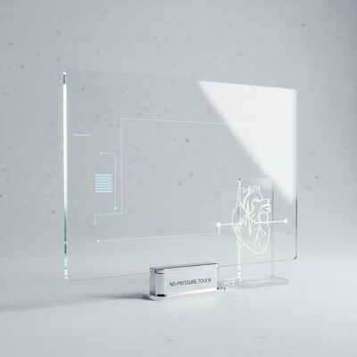 High Light Transmission Touch Panel Display met Geen Druk Touch Activeringskracht Ontworpen voor Medische en Gezondheidszorgapparatuur